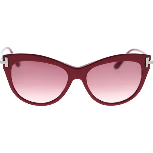 Stylish Cat-Eye Sunglasses , unisex, Sizes: 56 MM - Tom Ford - Modalova