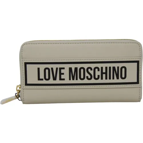 Zip Wallet , female, Sizes: ONE SIZE - Love Moschino - Modalova