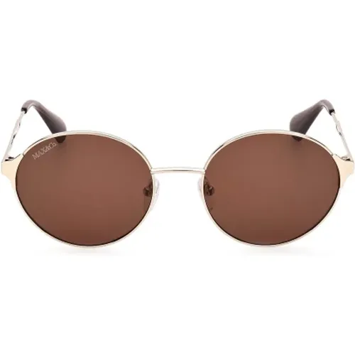 Metall Sonnenbrille für Frauen , unisex, Größe: 54 MM - Max & Co - Modalova