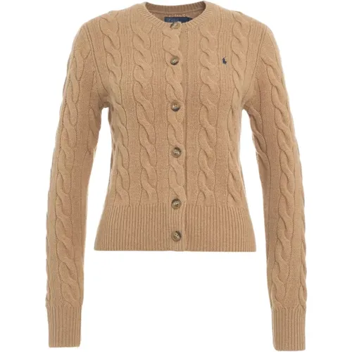 Cable Knit Cardigan Aw24 , female, Sizes: XS - Ralph Lauren - Modalova