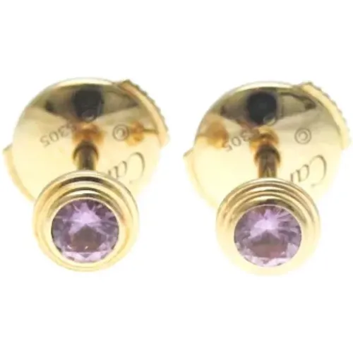 Pre-owned Jewellery, female, , Size: ONE SIZE Pre-owned Rose Gold earrings - Cartier Vintage - Modalova