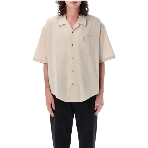 Men's Clothing Shirts Light Ss24 , male, Sizes: M - Ami Paris - Modalova