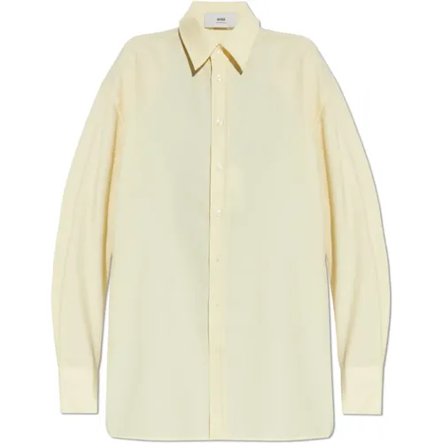 Shirts, female, , Size: M Wool shirt - Ami Paris - Modalova