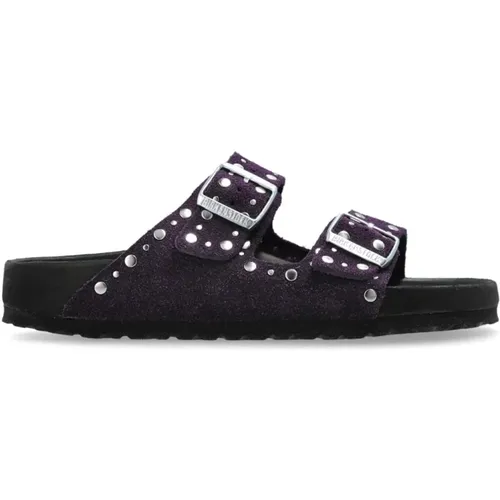 Sliders, female, , Size: 6 US Arizona Rivet Slides - Birkenstock - Modalova