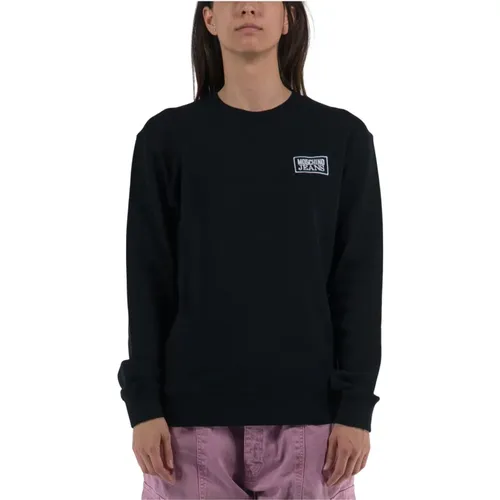 Cotton Crewneck Sweatshirt , female, Sizes: XS - Moschino - Modalova