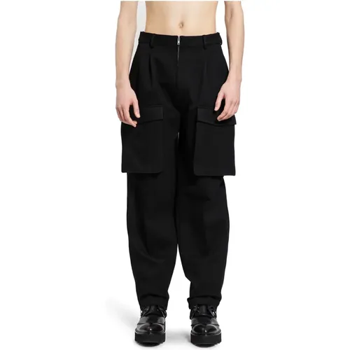 Wide Trousers, male, , Size: W31 Denim Cargo Pants - Helmut Lang - Modalova