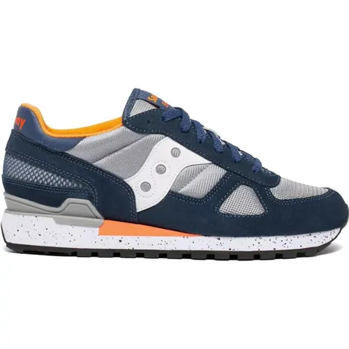 Multicolor Suede and Fabric Sneakers , male, Sizes: 10 1/2 UK - Saucony - Modalova