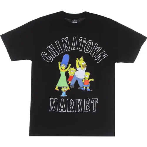 The Simpsons Schwarzes Herren Tee , Herren, Größe: M - MARKET - Modalova