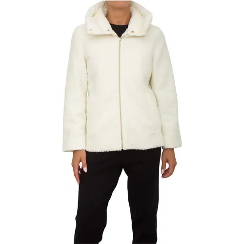 Weiße Jacke Mantel Jersey Stil - Marella - Modalova