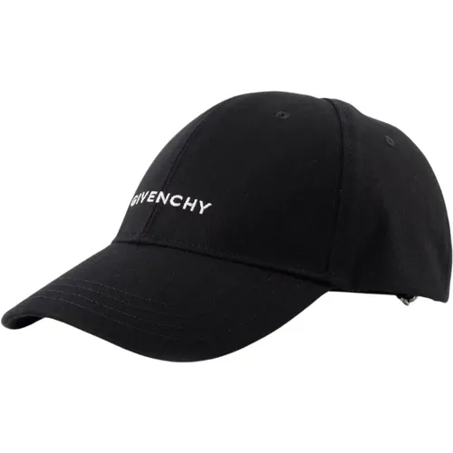 Bestickte Logo Baumwollkappe , Herren, Größe: ONE Size - Givenchy - Modalova