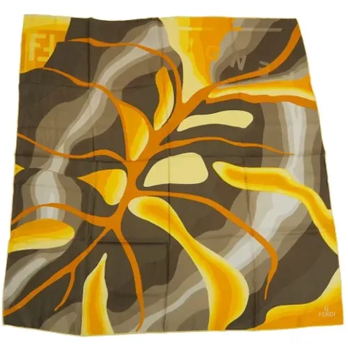 Pre-owned Silk Fendi Scarf , female, Sizes: ONE SIZE - Fendi Vintage - Modalova