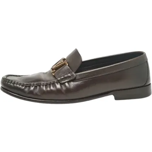 Pre-owned Flats, male, , Size: 10 1/2 US Pre-owned Leather flats - Louis Vuitton Vintage - Modalova