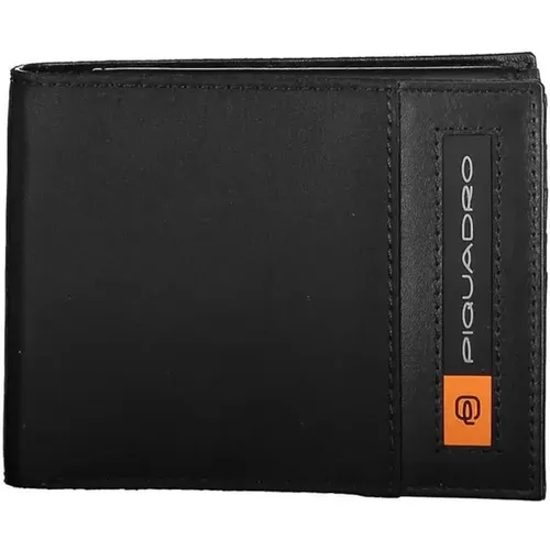 Wallets & Cardholders, male, , Size: ONE SIZE Men's Rpet Wallet with Multiple Compartments - Piquadro - Modalova