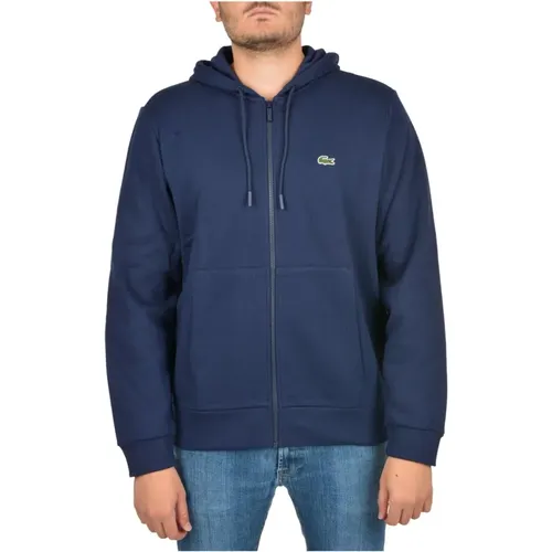 Cotton Hoodie - Iconic Style, Lasting Comfort , male, Sizes: L, XL, 2XL, S - Lacoste - Modalova