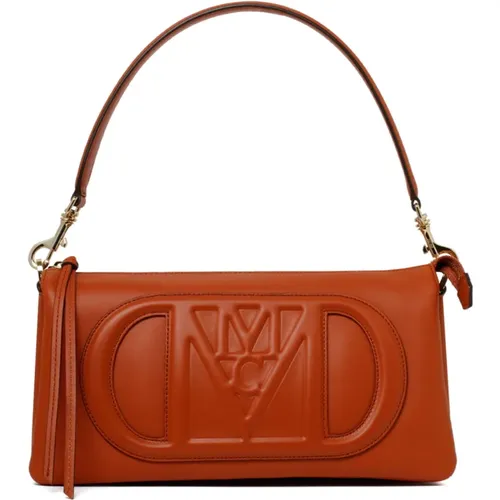 Handbags, female, , Size: ONE SIZE Travia Shoulder Bag with Logo - MCM - Modalova