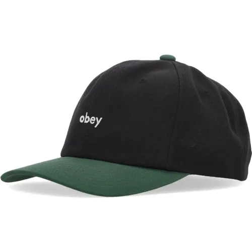 Caps, male, , Size: ONE SIZE Curved Visor 6panel Classic Hat - Obey - Modalova