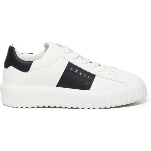 Leder-Sneaker mit Nieten-Details , Herren, Größe: 43 1/2 EU - Hogan - Modalova