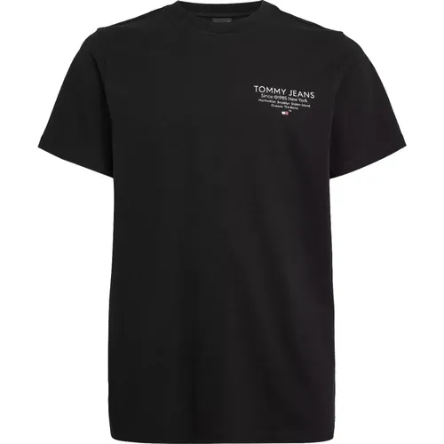 Mens Essential Graphic T-Shirt , male, Sizes: L, 2XL, M, S - Tommy Jeans - Modalova
