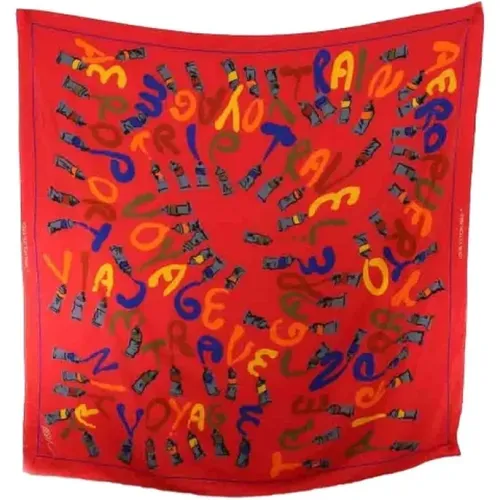 Pre-owned Scarves, female, , Size: ONE SIZE Pre-owned Silk scarves - Louis Vuitton Vintage - Modalova