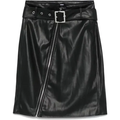 High waist biker pencil skirt , female, Sizes: M, XS, 2XS - Karl Lagerfeld - Modalova