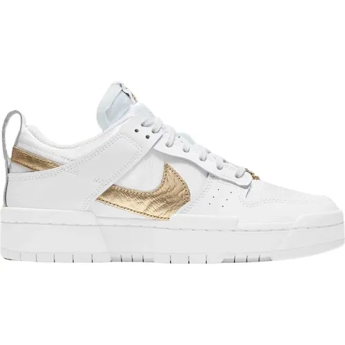 Limitierte Auflage Weiße Goldene Sneakers , Damen, Größe: 36 1/2 EU - Nike - Modalova