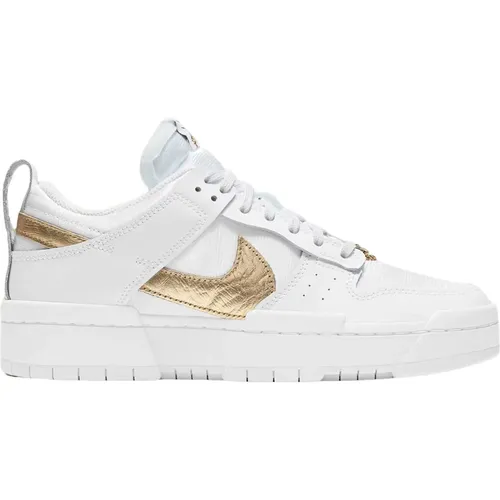 Limitierte Auflage Weiße Goldene Sneakers , Damen, Größe: 36 EU - Nike - Modalova