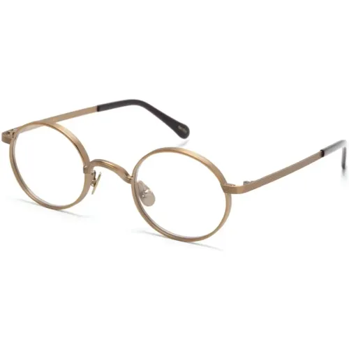 Moyel OPT Antique Gold Optical Frame , unisex, Sizes: 44 MM - Moscot - Modalova