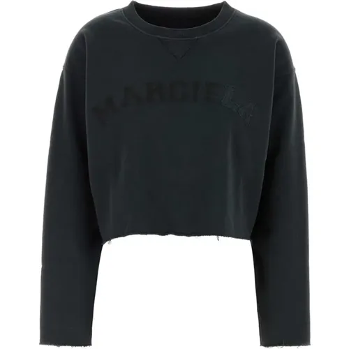 Schwarzer Baumwoll-Sweatshirt - Maison Margiela - Modalova