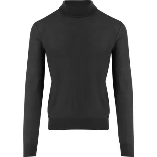 Turtlenecks, male, , Size: L Wool Turtleneck Sweater Italy - Saint Laurent - Modalova