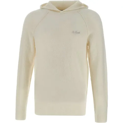 Weiße Alpakamischung Kapuzenpullover - MC2 Saint Barth - Modalova