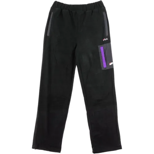 Schwarzer Herren Tracksuit Sweatpants , Herren, Größe: M - Fila - Modalova