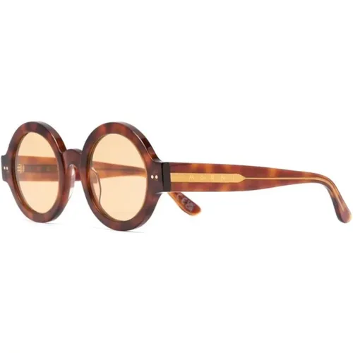 Sunglasses, unisex, , Size: 50 MM Blonde Havana Sunglasses - Marni - Modalova