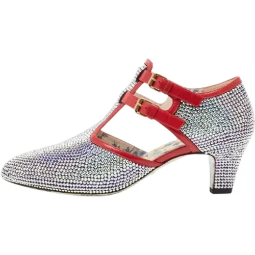 Pre-owned Fabric heels , female, Sizes: 7 1/2 UK - Gucci Vintage - Modalova