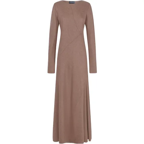 Bias-cut wool and cashmere dress , female, Sizes: S, XL, M, L - Cortana - Modalova