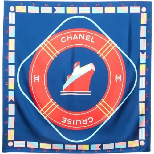 Pre-owned Scarves, female, , Size: ONE SIZE Pre-owned Silk scarves - Chanel Vintage - Modalova