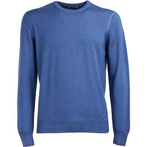 Hellblauer Crew-Neck-Pullover - Vengera - Modalova