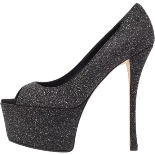 Pre-owned Fabric heels , female, Sizes: 6 1/2 UK - Giuseppe Zanotti Pre-owned - Modalova