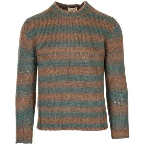 Striped Alpaca Sweater , male, Sizes: M, S, L - Altea - Modalova