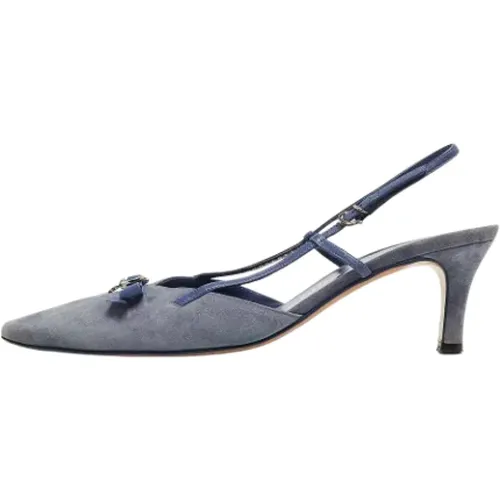 Pre-owned Pumps, female, , Size: 9 US Pre-owned Suede heels - Salvatore Ferragamo Pre-owned - Modalova