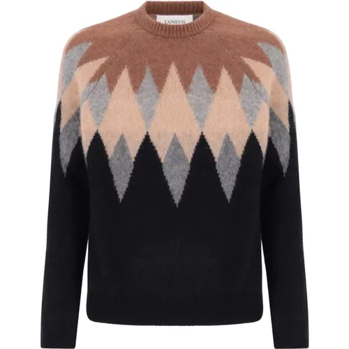 Argyle Kaschmir und Seiden Crewneck - Laneus - Modalova