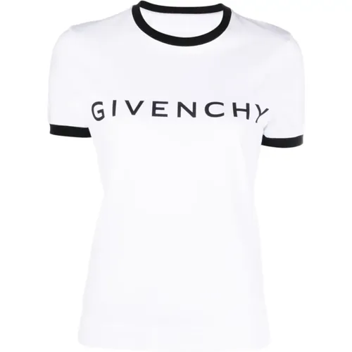 T-Shirts, female, , Size: XS Two-Tone T-Shirt - Givenchy - Modalova