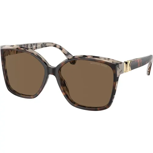 Stilvolle Carey Braune Sonnenbrille , Damen, Größe: 58 MM - Michael Kors - Modalova