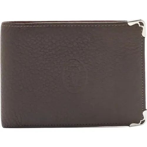 Pre-owned Wallets, male, , Size: ONE SIZE Pre-owned Leather wallets - Cartier Vintage - Modalova