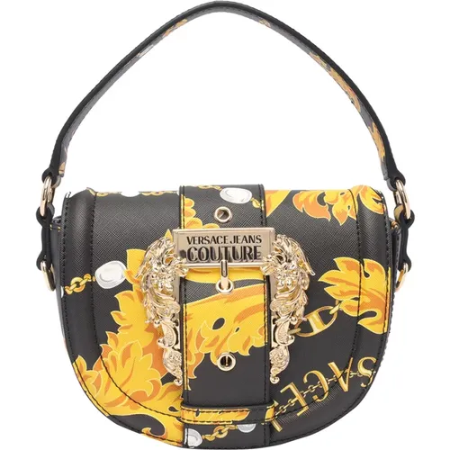 Baroque Print Handbag with Detachable Shoulder Strap , female, Sizes: ONE SIZE - Versace Jeans Couture - Modalova