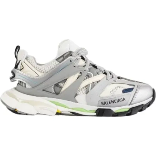 Track sneakers grey blue and green , female, Sizes: 3 UK, 7 UK, 4 UK, 8 UK, 5 UK, 6 UK, 2 UK - Balenciaga - Modalova