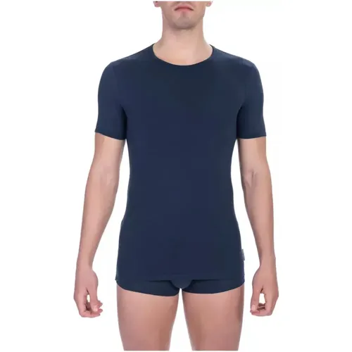Cotton Crew Neck T-Shirt , male, Sizes: L, 2XL, S, M, XL - Bikkembergs - Modalova