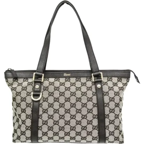 Pre-owned Tote Bags, female, , Size: ONE SIZE Pre-owned Leather gucci-bags - Gucci Vintage - Modalova