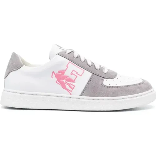 Grey Leather Casual Sneakers Women , female, Sizes: 7 UK, 3 UK - ETRO - Modalova