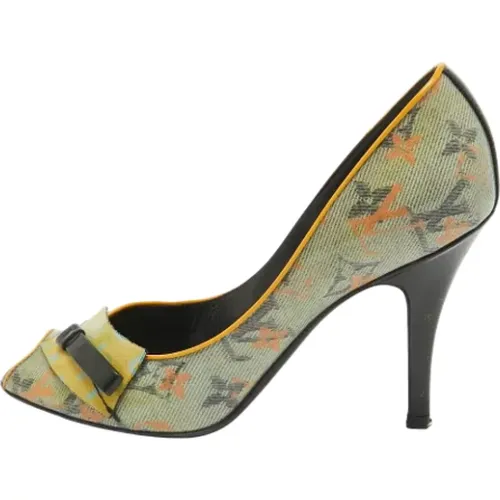 Pre-owned Fabric heels , female, Sizes: 3 1/2 UK - Louis Vuitton Vintage - Modalova