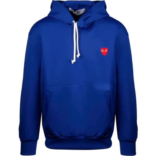 Herzapplikation Hoodie , Herren, Größe: L - Comme des Garçons Play - Modalova